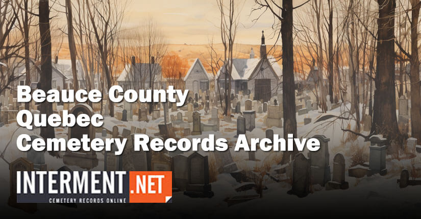 beauce county quebec cemetery records
