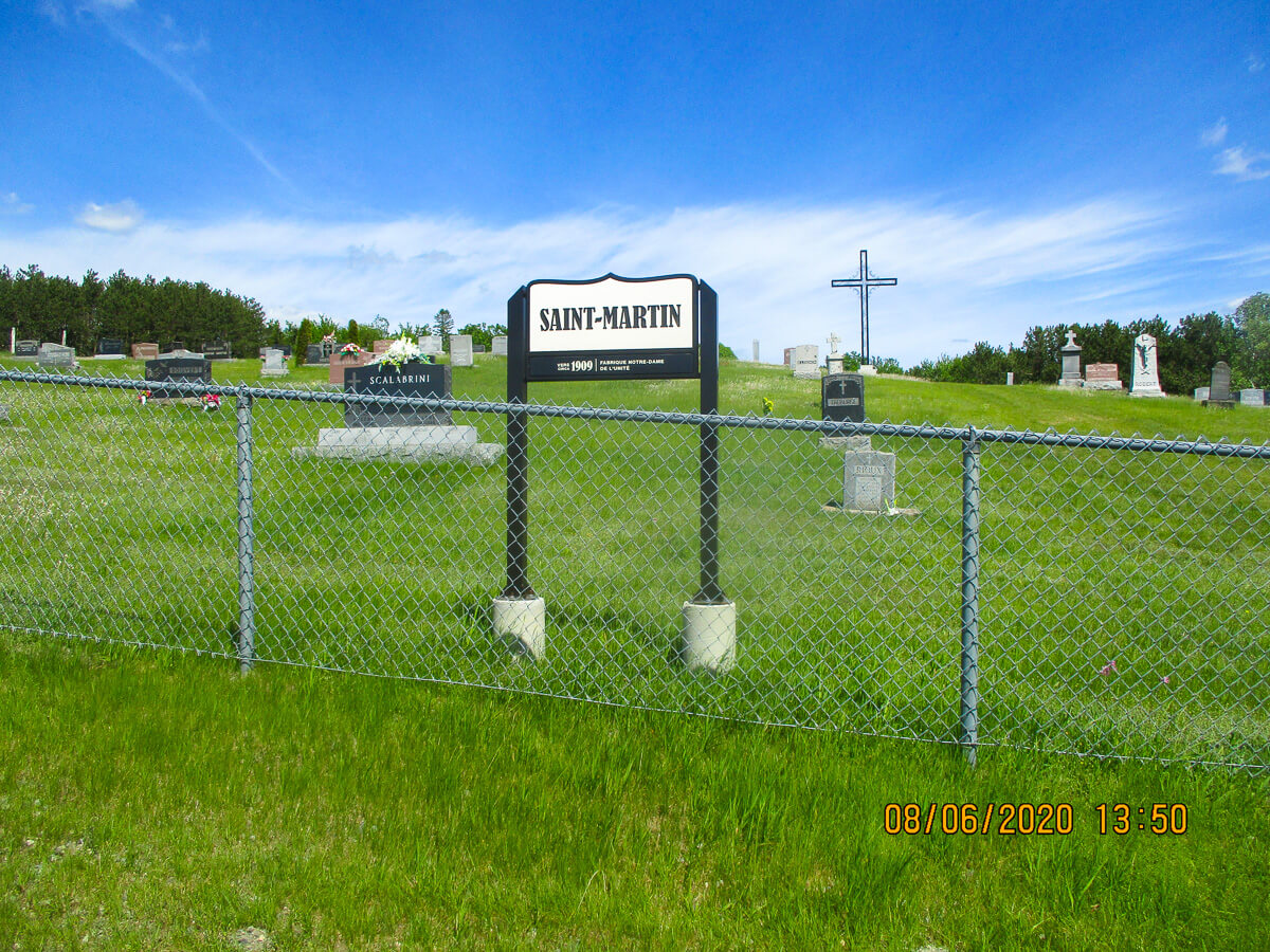 saint martin cemetery, martinville, quebec