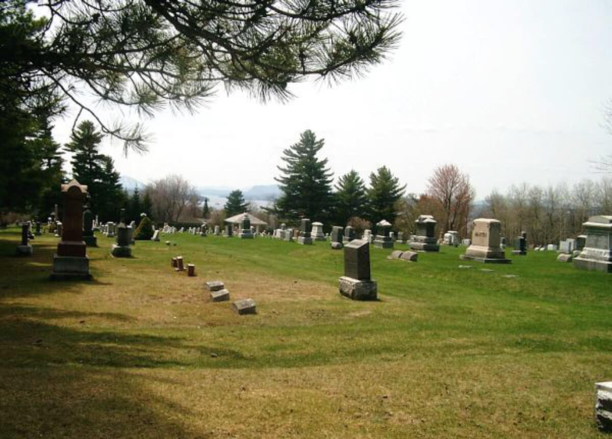 pine hill cemetery, magog, quebec