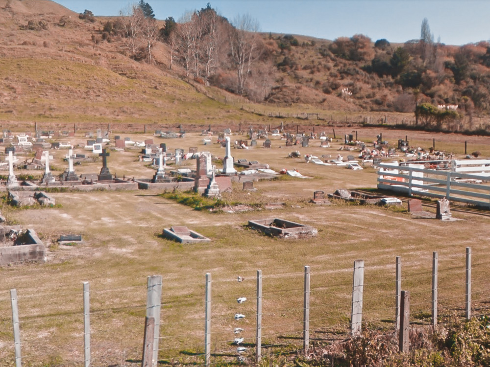 tokomaru bay cemetery, gisborne, new zealand