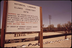 glamis cemetery, glamis california