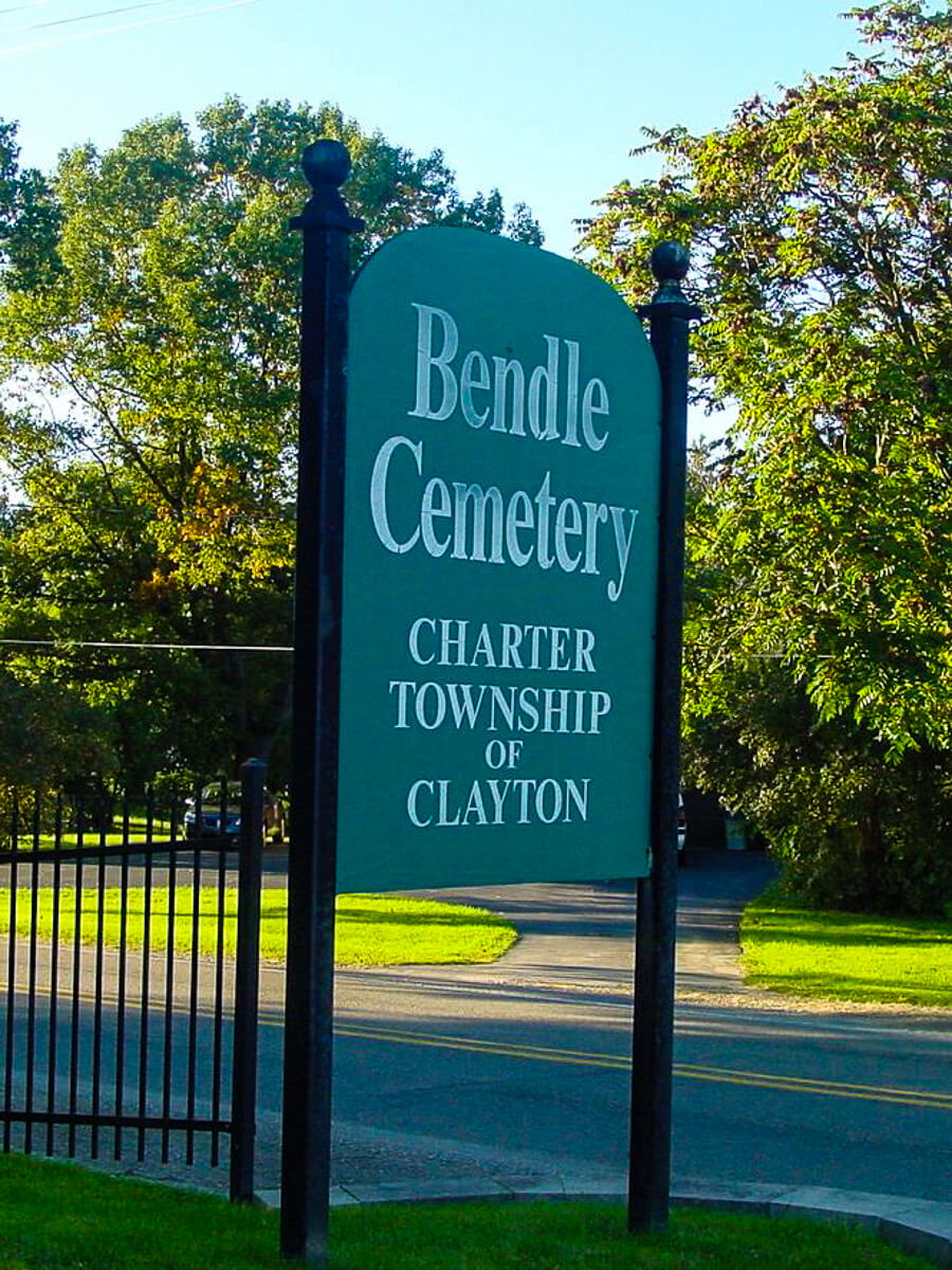 bendle cemetery, clayton township, michigan