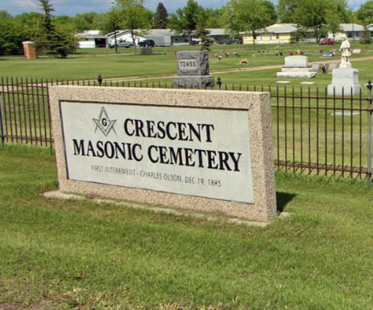 crescent masonic cemetery, grafton, nd