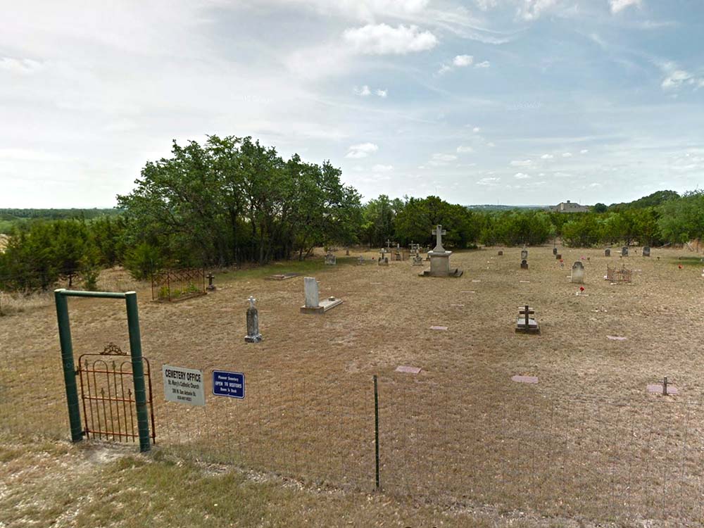 st marys pioneer cemetery fredericksburg texas
