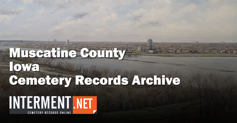 muscatine county iowa cemetery records