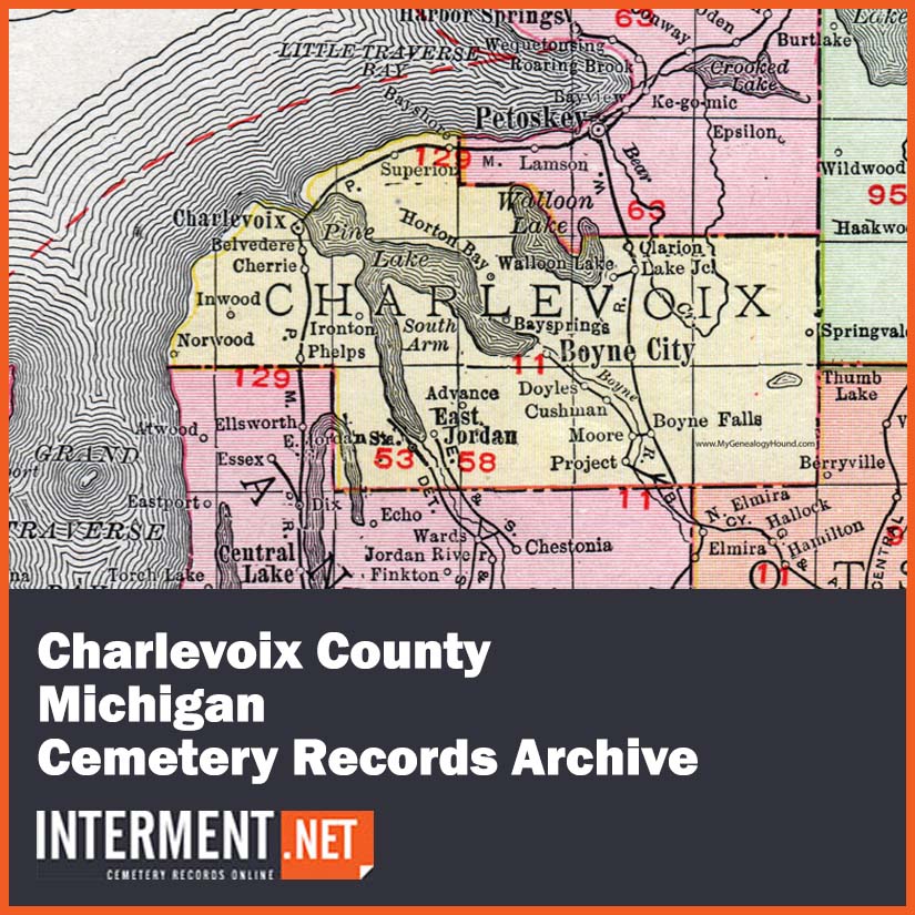 charlevoix county michigan cemetery records