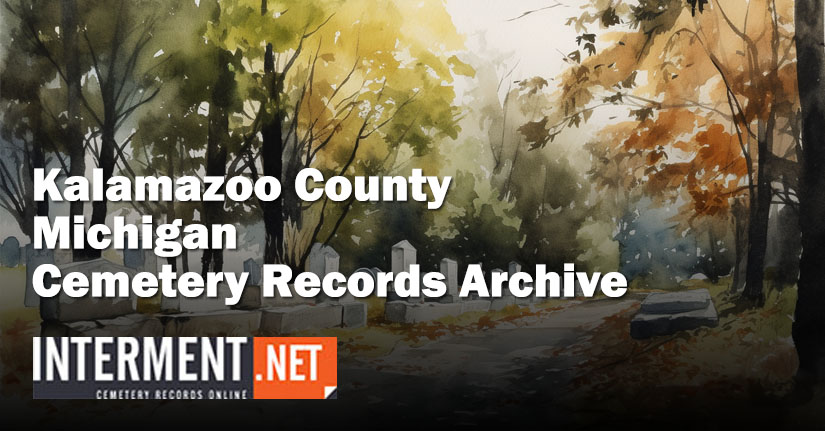 kalamazoo county michigan cemetery records