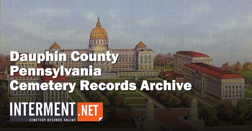 dauphin county pennsylvania cemetery records