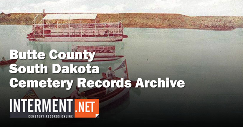 butte county south dakota cemetery records