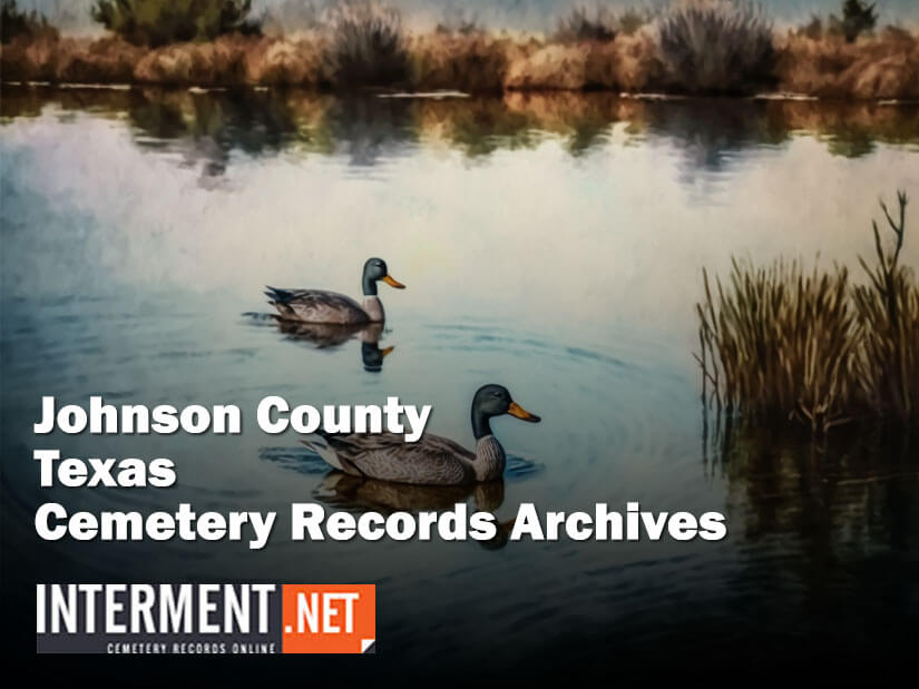 johnson county texas cemetery records