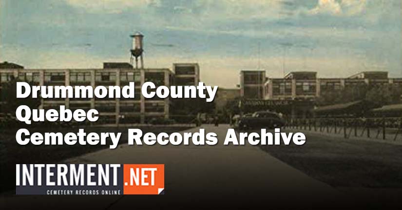 drummond county quebec cemetery records