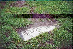 ground flush tombstone