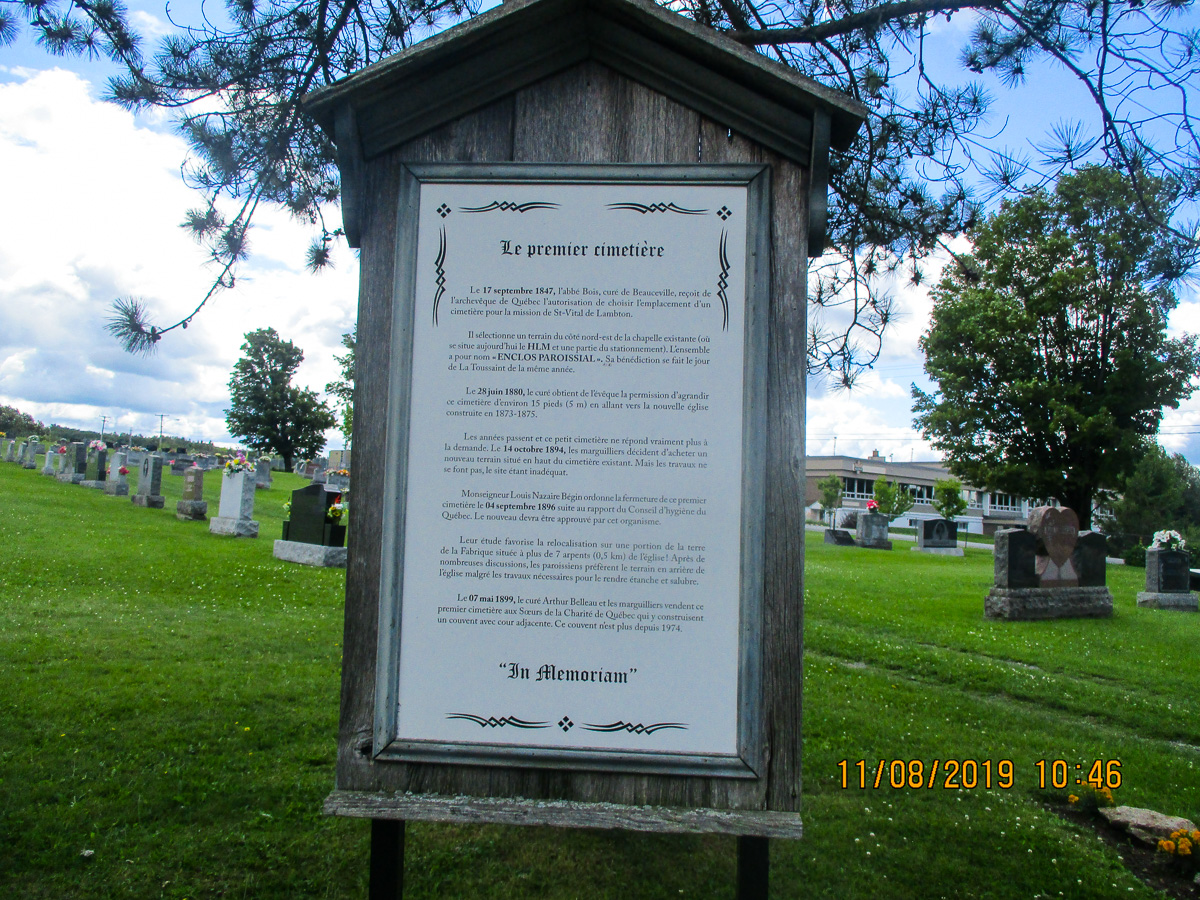 saint-vital cemetery lambton quebec