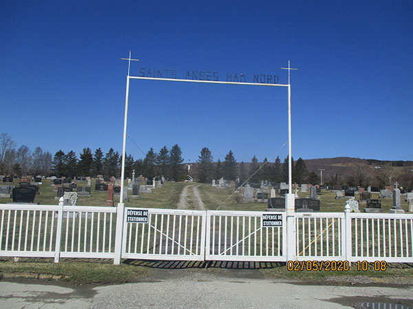 saints-anges cemetery, ham-nord, quebec