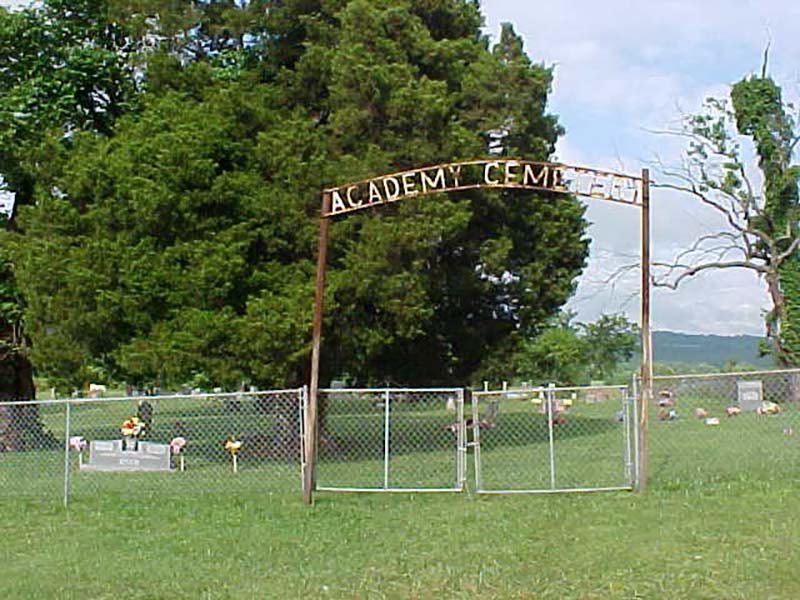 academy cemetery, evansville arkansas