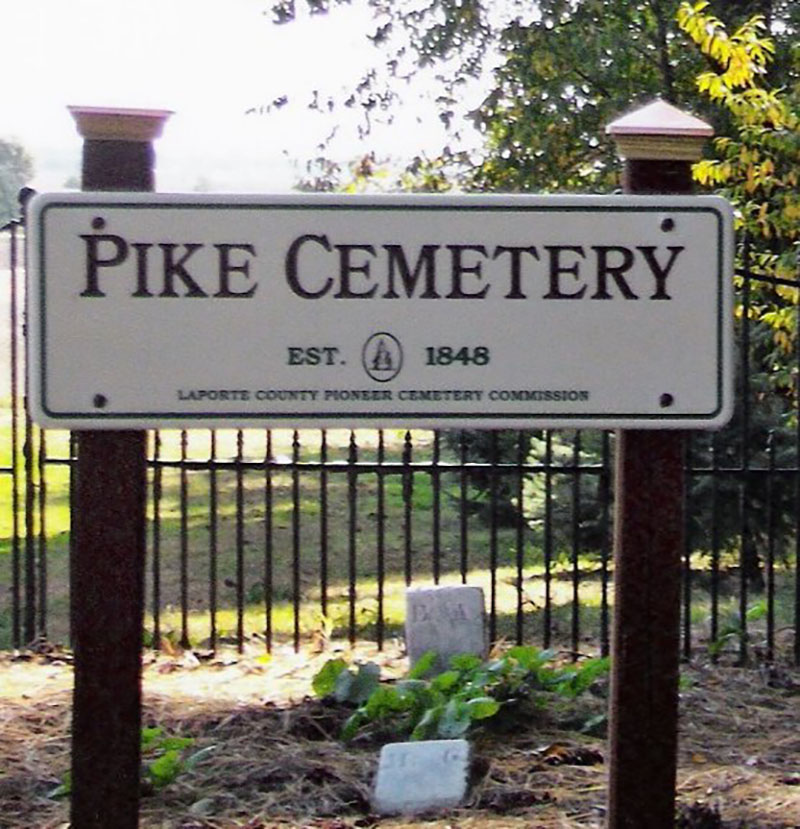 pike cemetery, union mills, in