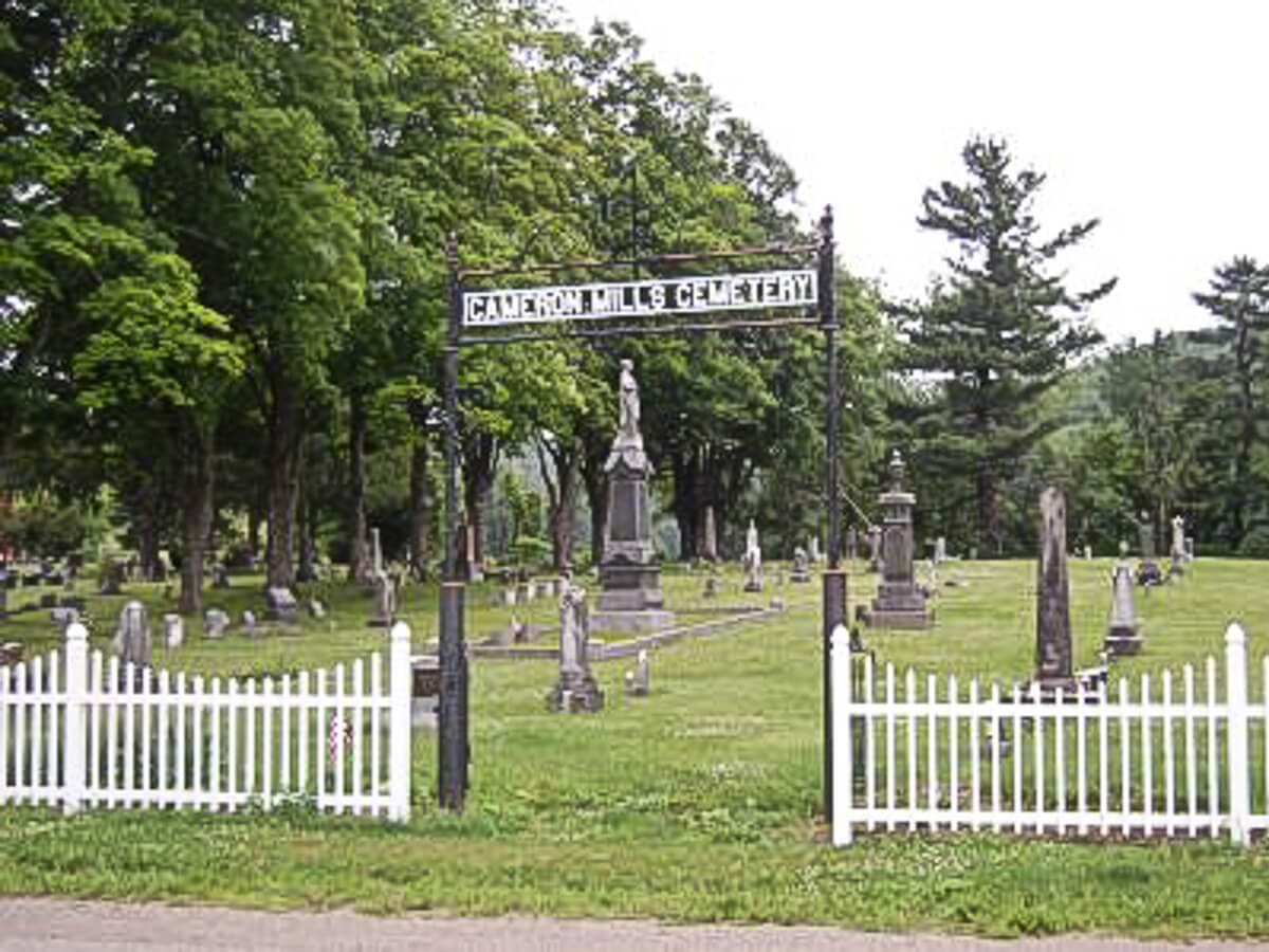 cameron mills cemetery, cameron mills ny
