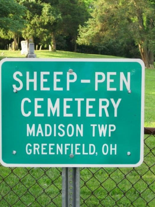 sheep pen cemetery, greenfield, ohio