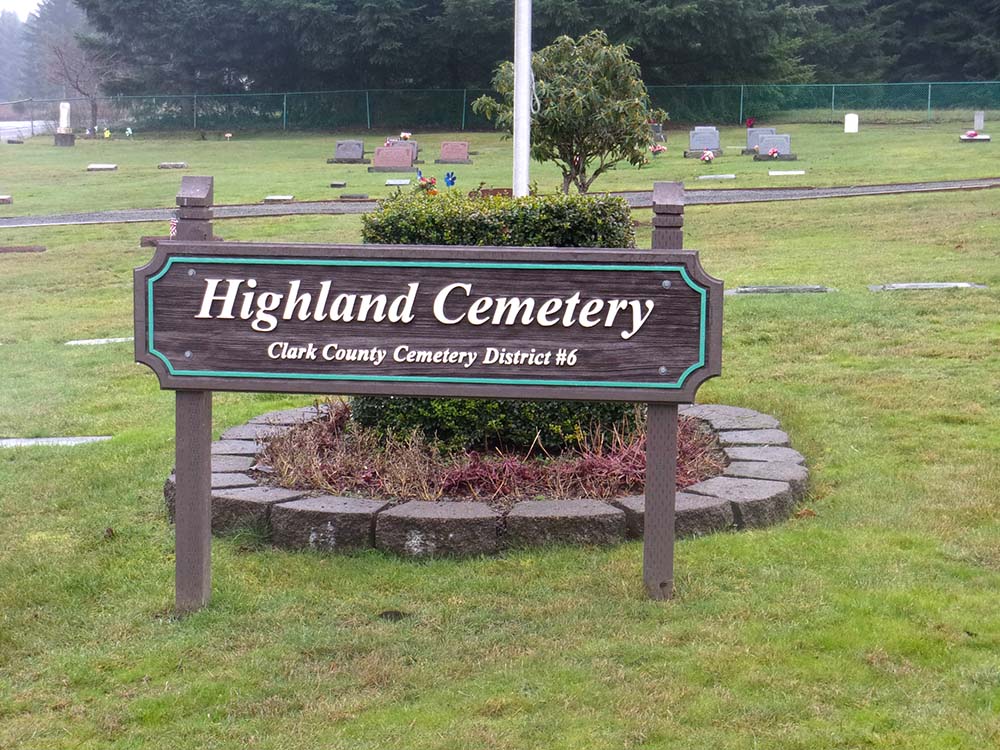 highland cemetery la center washington