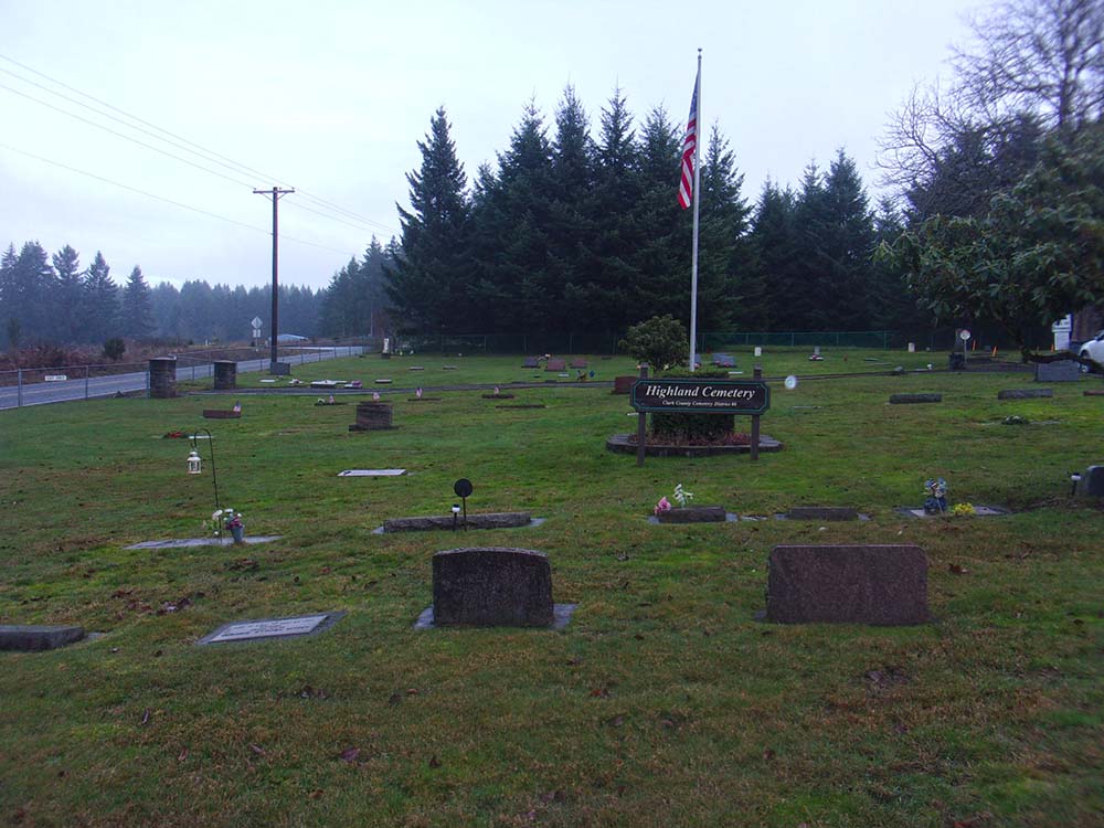 highland cemetery la center washington