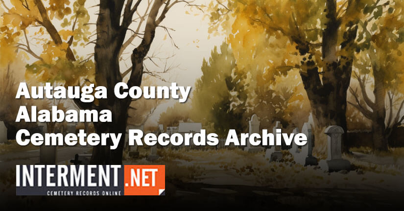 autauga county alabama cemetery records
