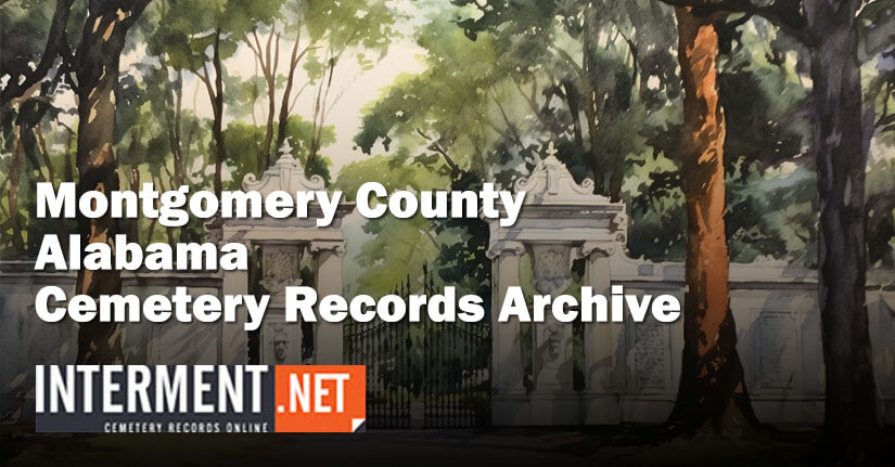 montgomery county alabama cemetery records