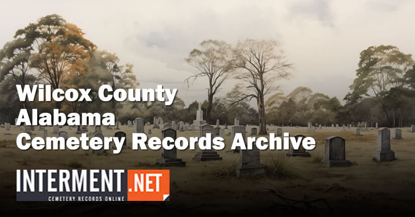 wilcox county alabama cemetery records