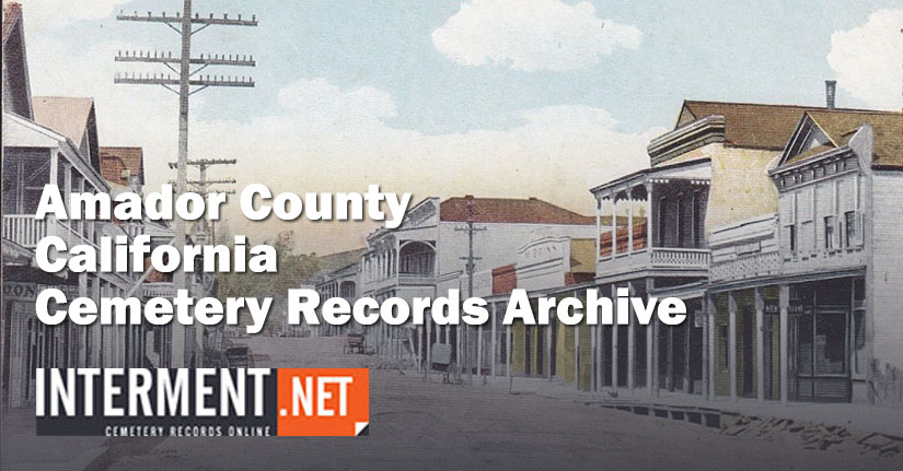 amador county california cemetery records