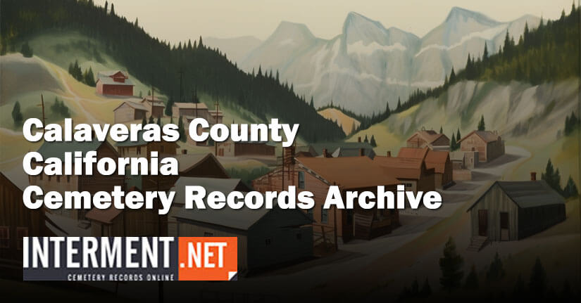 calaveras county california cemetery records