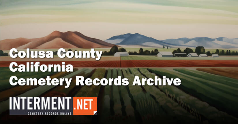 colusa county california cemetery records