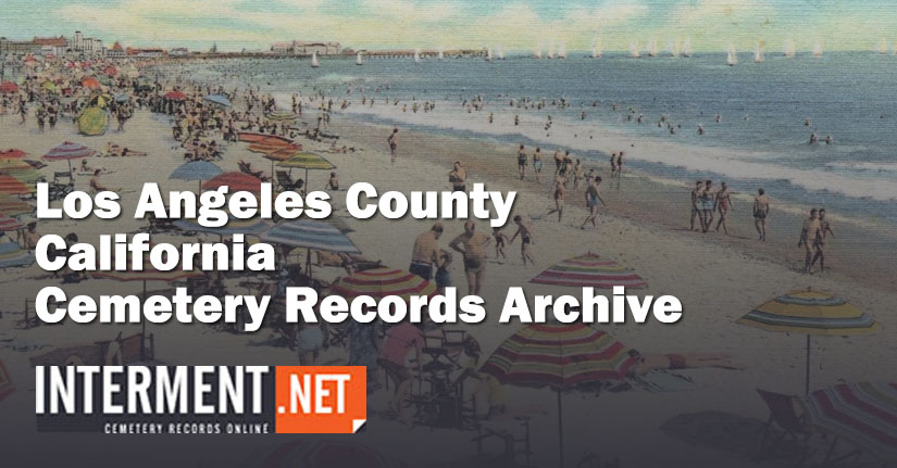 los angeles county california cemetery records