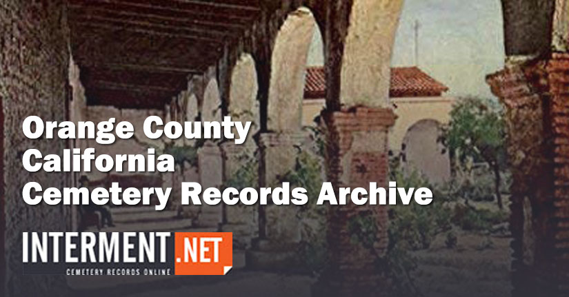 orange county california emetery records