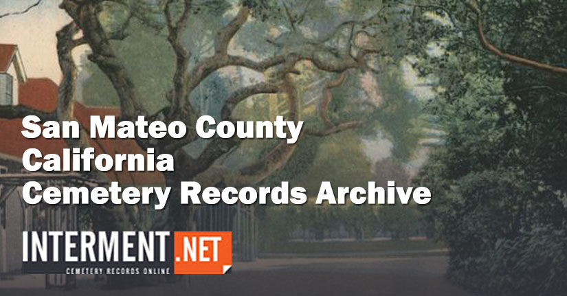 san mateo county california cemetery records