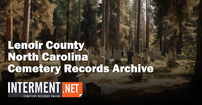 lenoir county north carolina cemetery records