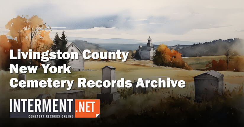 livingston county new york cemetery records