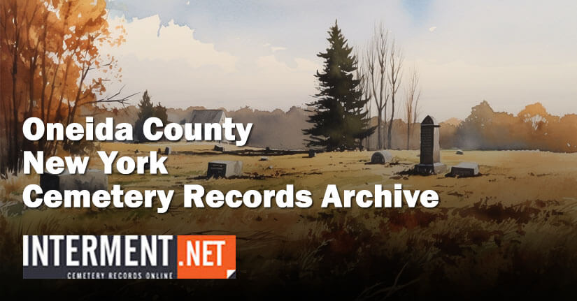 oneida county new york cemetery records