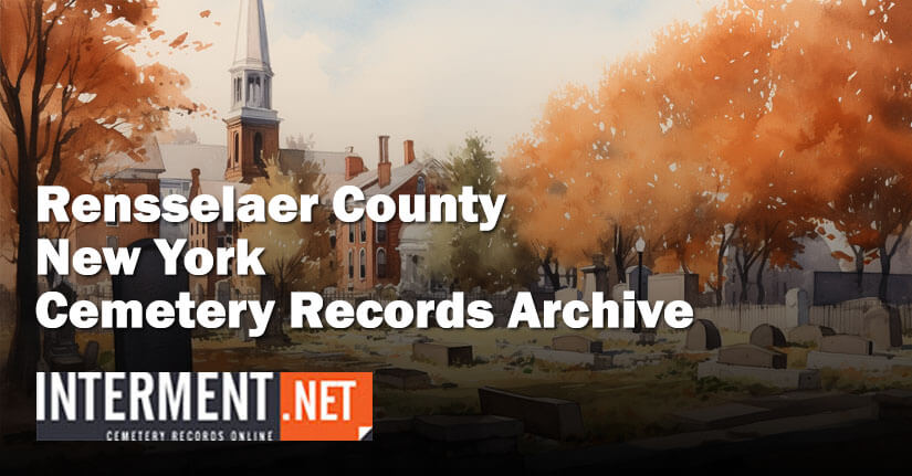 rensselaer county new york cemetery records