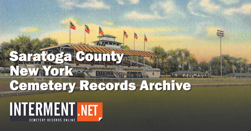 saratoga county new york cemetery records