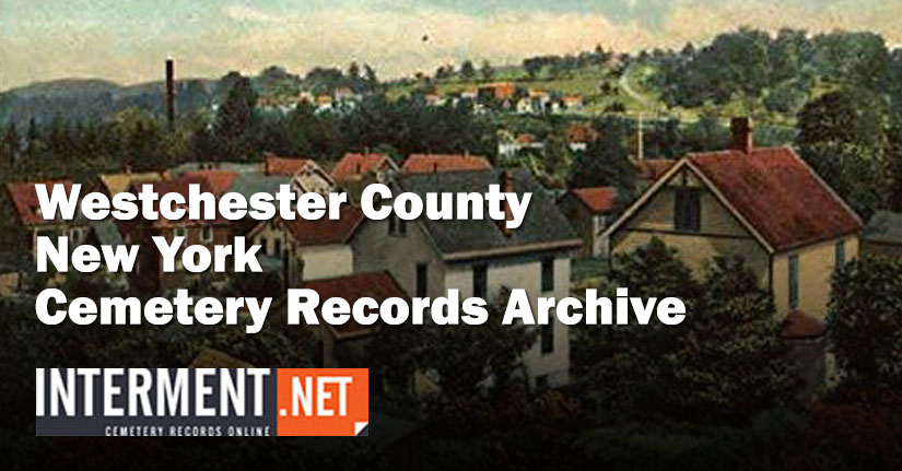 westchester county new york cemetery records