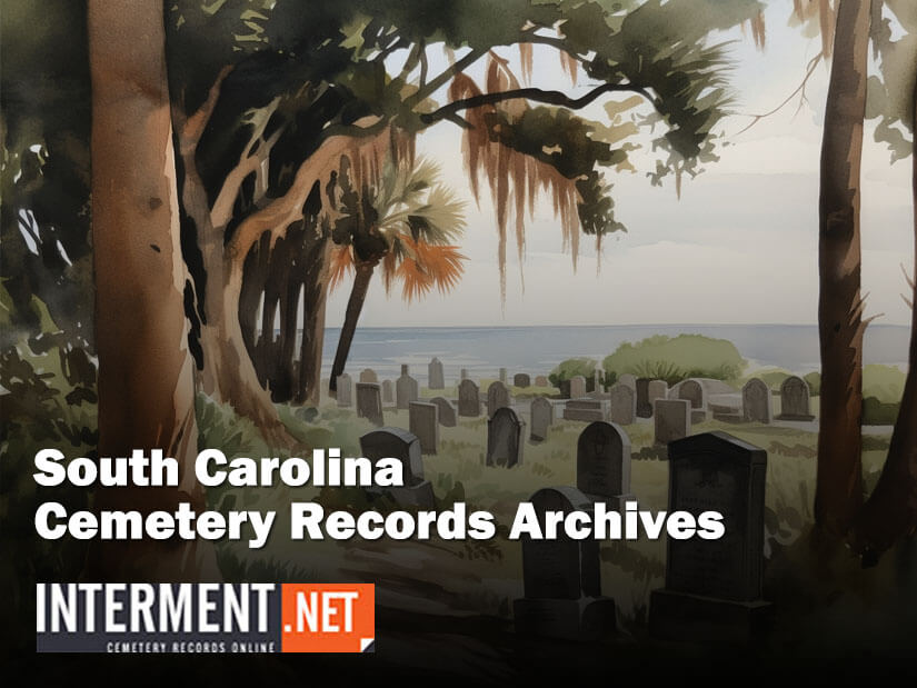 south carolina cemetery records