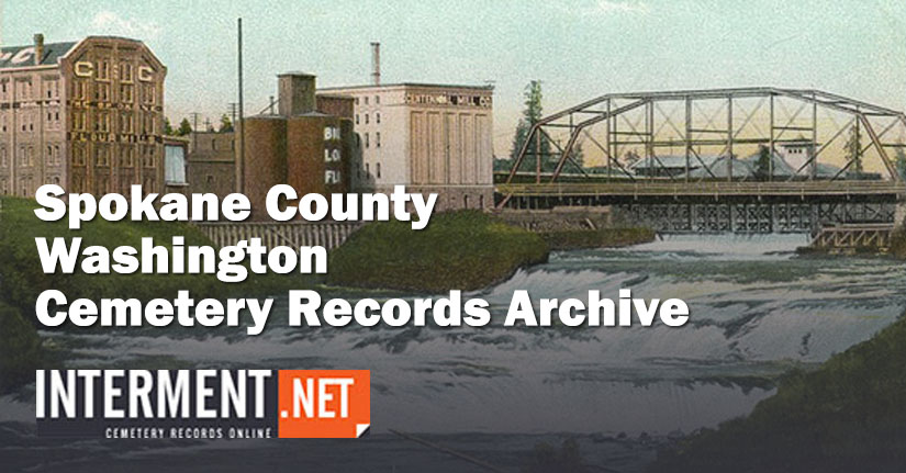 spokane county washington cemetery records