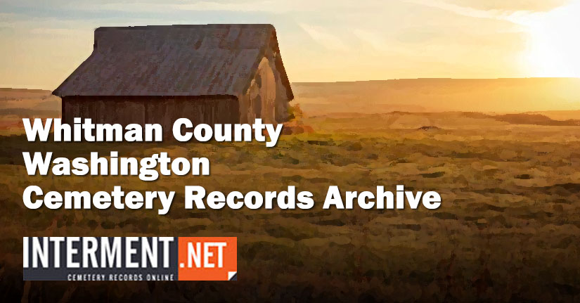 whitman county washington cemetery records